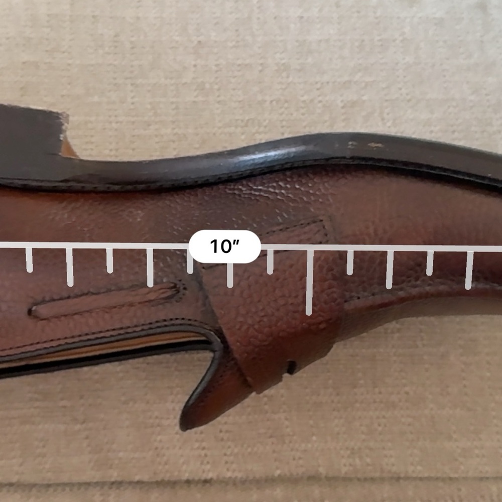 Men’s brown genuine calf leather penny loafers - Picture 7 of 9